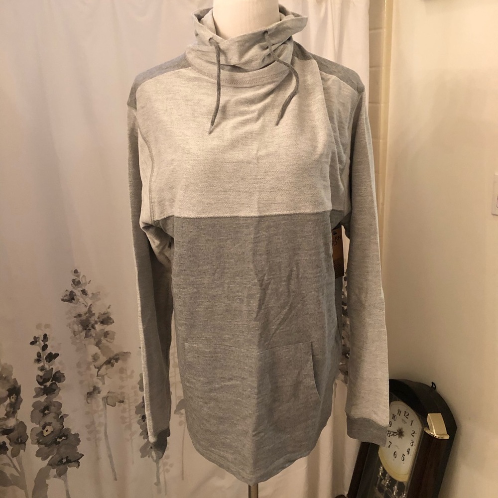 NWT mens cowl neck long sleeve